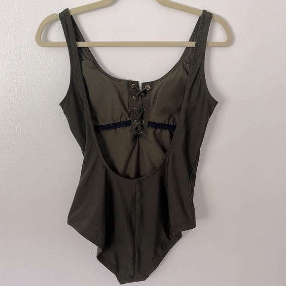 MOSSIMO | Women’s Olive One Piece Swimsuit Size S - Picture 2 of 5
